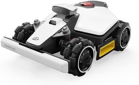 LUBA Mini AWD 800 Robot Lawn Mower with 4G, Reception 0.2 Acre, Max. 0.25 Acre, All-Wheel-Drive for 80% Slope, UltraSense AI Vision